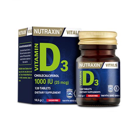Nutraxin Vitamin D3 1000 IU 120 Tablet
