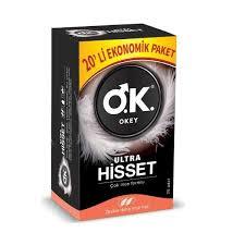 Okey Prezervatif Ultra Hisset 20'li - Ekonomik Paket
