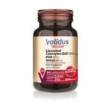 Validus Liposomal Coenzyme Q10 150 mg + PQQ + Shilajit 30 Kapsül