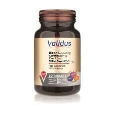 Validus Biotin Keratin Zinc 30 Tablet