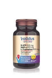 Validus Extra Smile 5-http 200 mg L-Tryptophan 200 mg Sam-e 400 mg 30 Kapsül