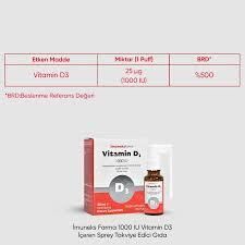 İmuneks Vitamin D3 1000 IU Sprey 20 ml