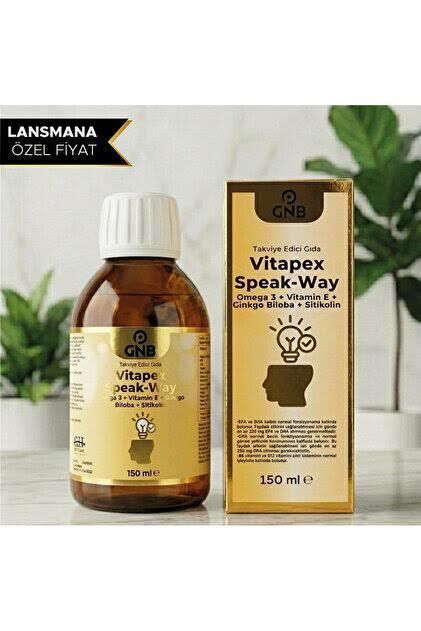Gnb Vitapex Speak-Way Omega 3 Sitikolin Ginkgo Biloba Şurup 150 ml