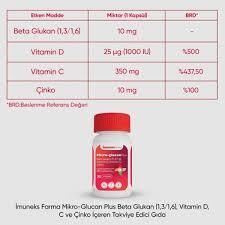 İmuneks Micro-Glucan Plus 30 Kapsül