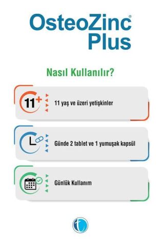 Osteozinc Plus 60 Tablet + 30 Yumuşak Kapsül