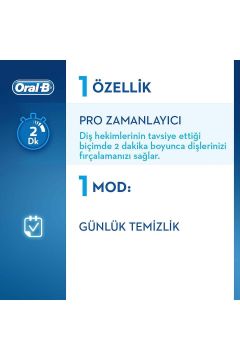 Oral-B Vitality 100 3D White Quadrant Timer S¸arjlı Dis¸ Fırc¸ası