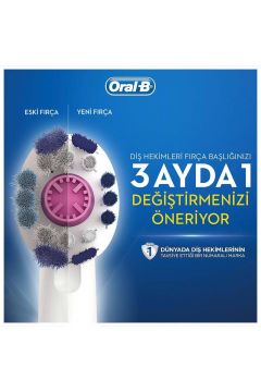Oral-B Vitality 100 3D White Quadrant Timer S¸arjlı Dis¸ Fırc¸ası