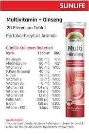 Sunlife Multivitamin Destek Seti - Multivitamin Ginseng 20 Tablet + Multivitamin Mineral Q10 20 Tablet