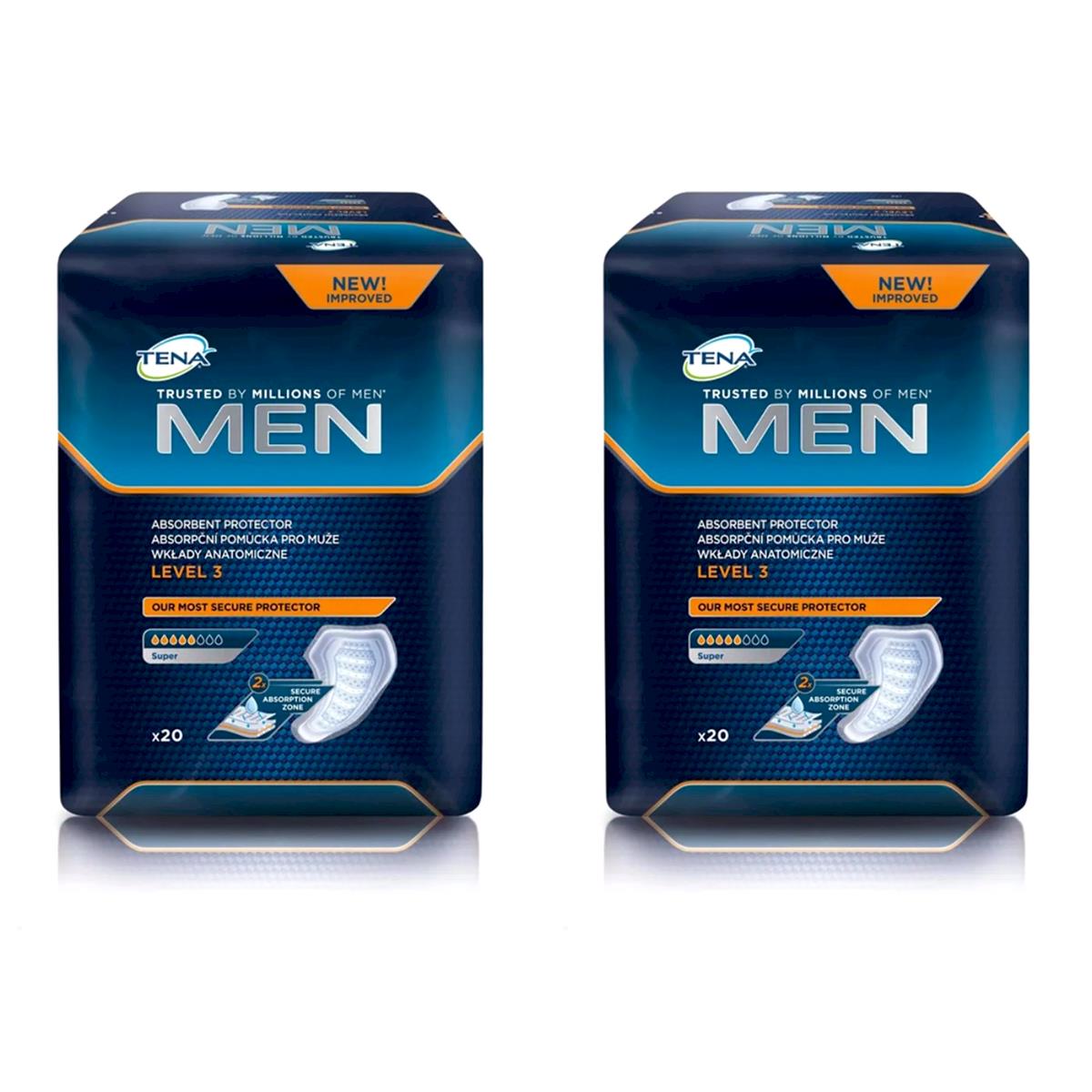 Tena Erkek Mesane Pedi Super Level 3 20'li 2 Paket