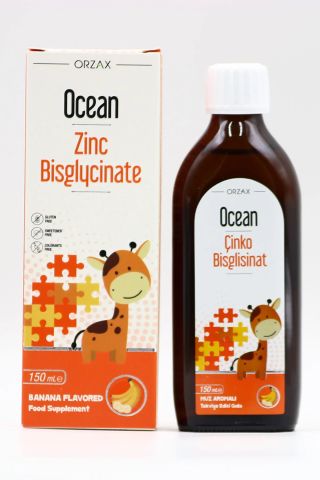 Ocean Çinko Bisglisinat Şurup Muz Aromalı 150 ml