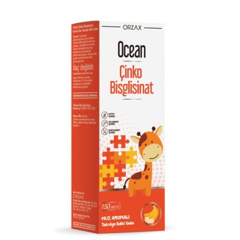Ocean Çinko Bisglisinat Şurup Muz Aromalı 150 ml
