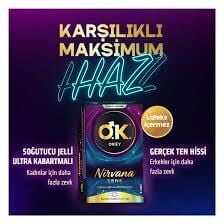 Okey Nirvana Sens Prezervatif 8'li