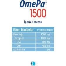 Omepa Balık Yağı 1500 mg 30 Yumuşak Kapsül