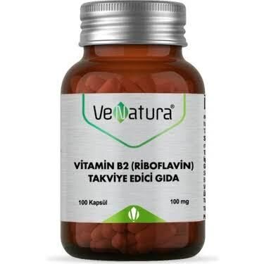 Venatura Vitamin B2 Riboflavin 100 mg 100 Kapsül