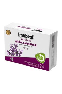 İmubest Beta Glukan Pelargonium Sidoides - Afrika Sardunyası Pastil 24'lü