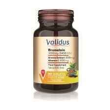 Validus Bromelain 1000 mg 2400 Gdu Aronia 200 mg 30 Tablet