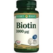 Nature's Bounty Biotin 1000 mcg 100 Tablet