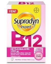 Supradyn Expert B12 Metilkobalamin 1000 mcg 30 Dilantı Tablet