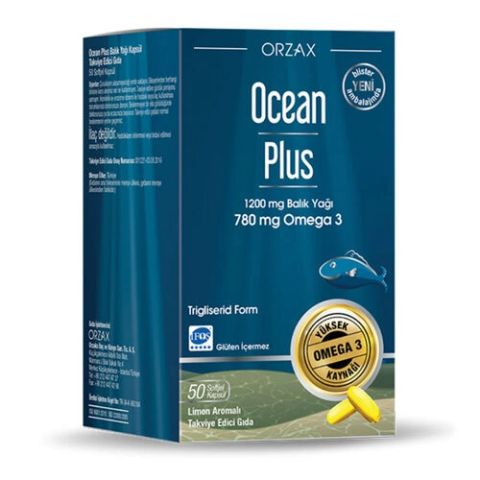 Ocean Plus 1200 mg 50 Kapsül Balık Yağı