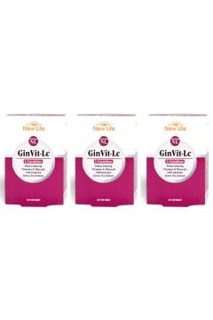 New Life GinVit-Lc L- Carnitine 30 Film Tablet 3 Kutu