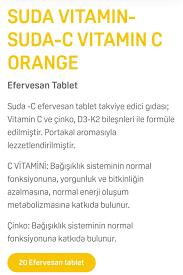 Suda Vitamin C Orange 20 Efervesan Tablet