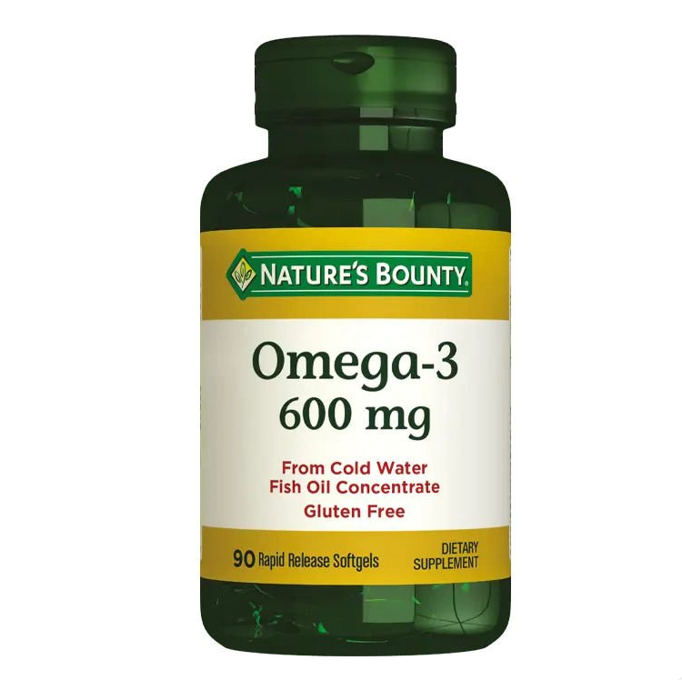 Nature's Bounty Omega-3 600 mg 90 Softgel