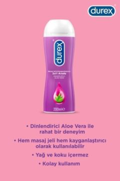 Durex Play Aloe Vera 2'si 1 Arada Masaj Jeli 200 ml 2 Kutu