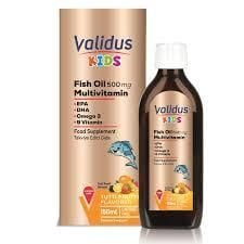 Validus Kids Fish Oil + Multivitamin Şurup 150 ml