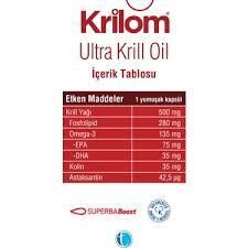 Krilom Ultra Krill Oil 30 Yumuşak Kapsül
