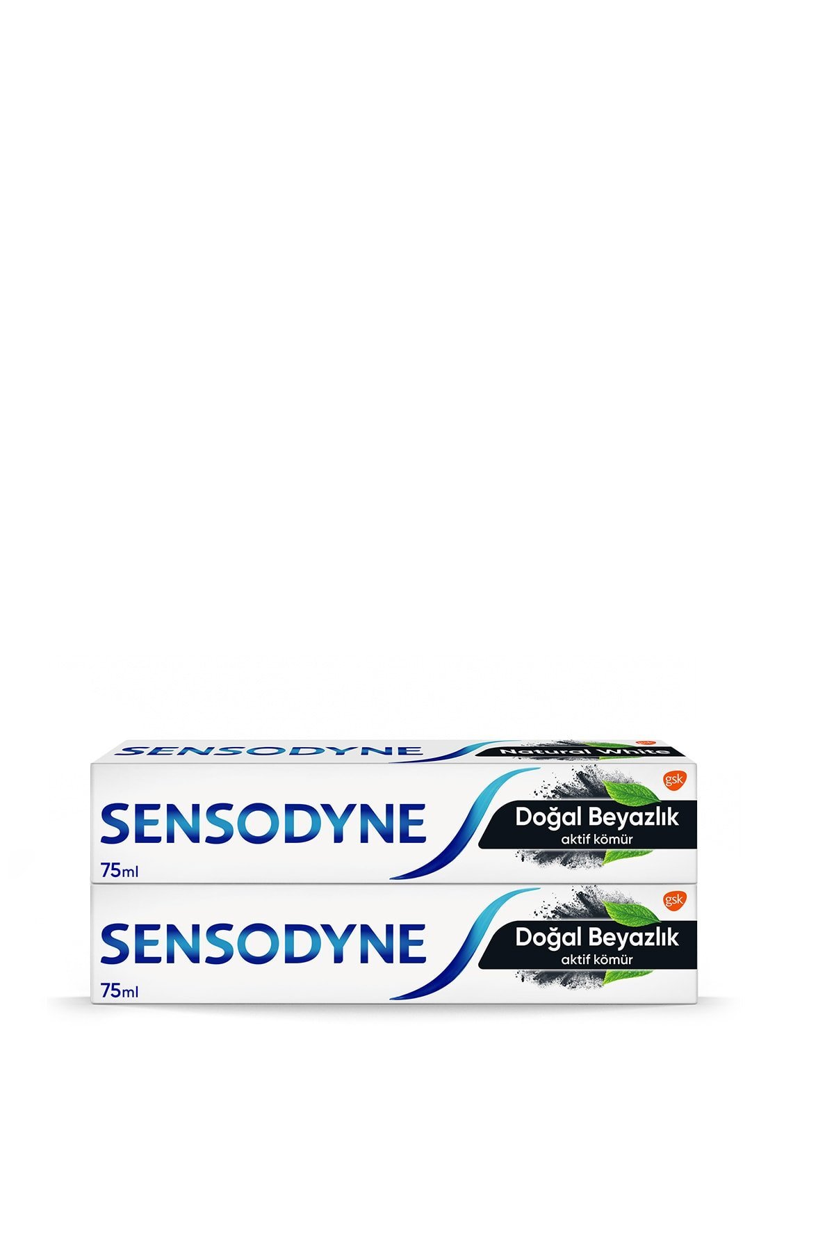Sensodyne Doğal Beyazlık Aktif Kömür 75 ml 2 Kutu