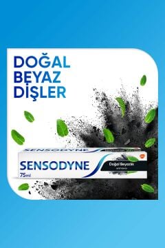 Sensodyne Doğal Beyazlık Aktif Kömür 75 ml 2 Kutu