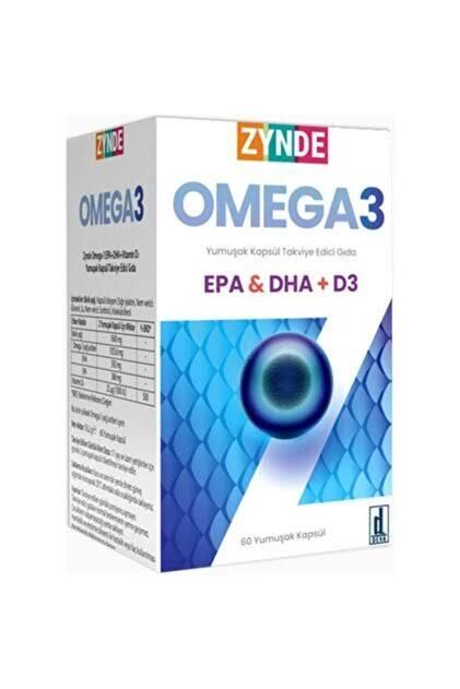 Zynde Omega3 Epa Dha D3 60 Kapsül