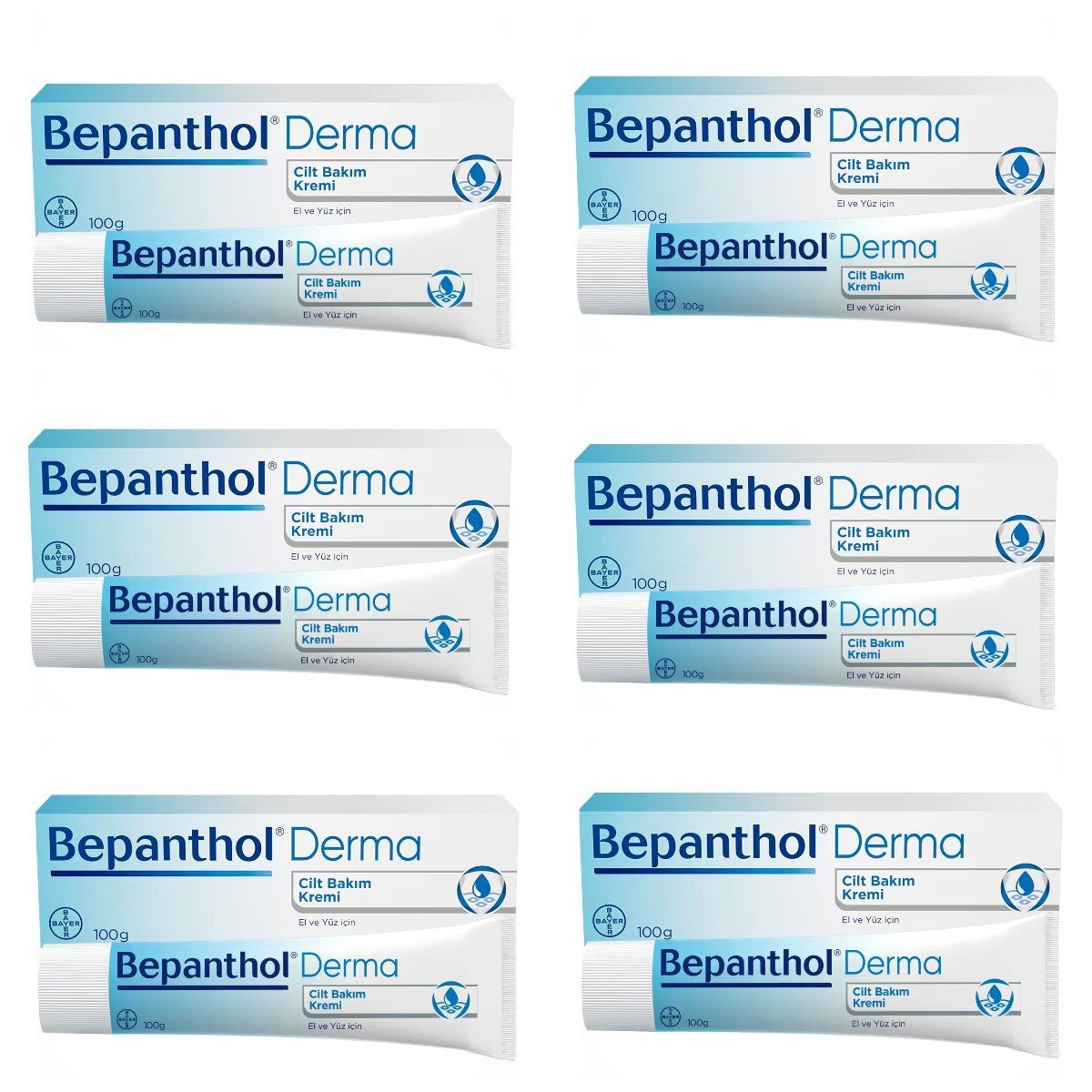 Bepanthol Cilt Bakım Kremi 100 Gr 6 Kutu
