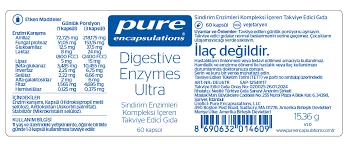 Pure Encapsulations Digestive Enzyme 60 Kapsül