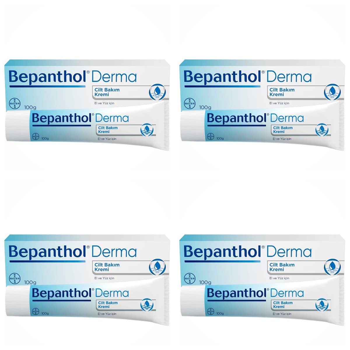 Bepanthol Cilt Bakım Kremi 100 Gr 4 Kutu