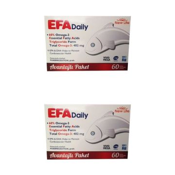 New Life EFA Daily 60 Kapsül 2 Kutu