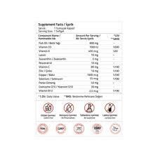 Validus Lutein 10 mg Omega3 600 mg Zeaxanthin 2 mg 30 Softgels
