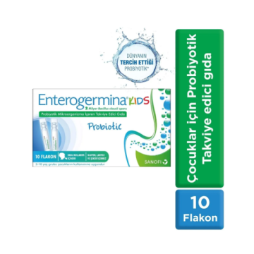 Enterogermina Kids(Çocuk) Probiyotik 5 ml 10 Flakon 3 Kutu