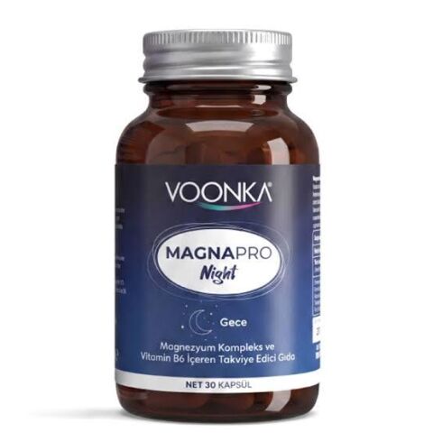 Voonka Magnapro Night Magnezyum Kompleks 30 Kapsül