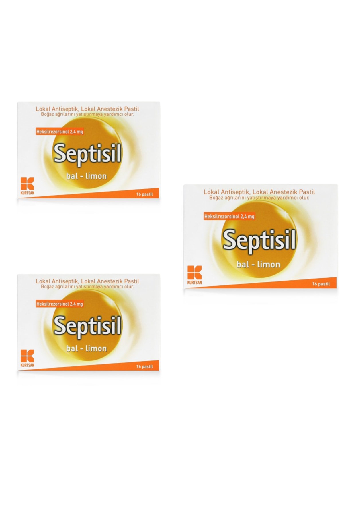 Kurtsan Septisil Bal - Limon 16 Pastil 3 Kutu