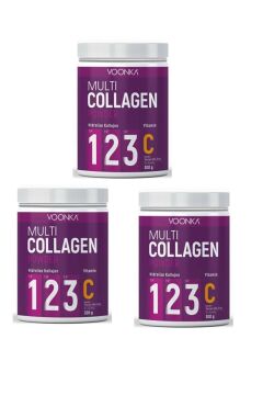 Voonka Multi Collagen Powder 300 gr 3 Kutu
