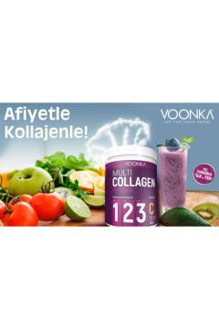 Voonka Multi Collagen Powder 300 gr 3 Kutu
