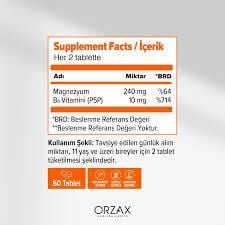 Ocean Extramag Magnezyum Malat P5P 60 Tablet
