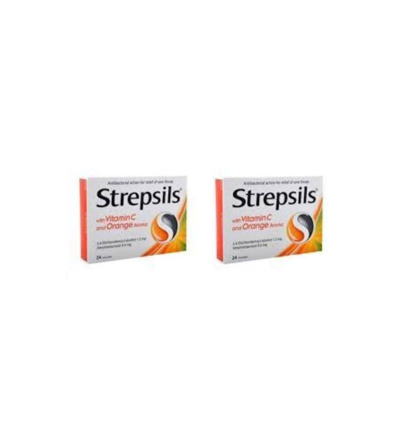 Strepsils Portakal & C Vitamini Aromalı 24 Pastil 2 Kutu