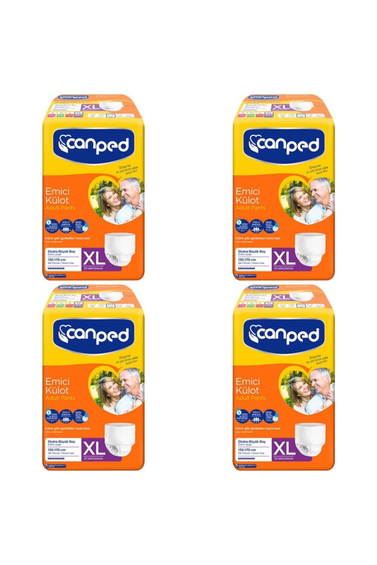 Canped Emici Külot Xlarge 30'lu Paket 4'lü