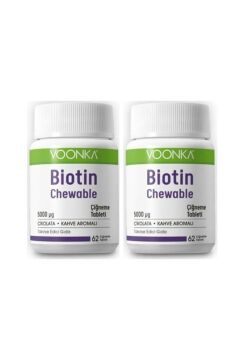 Voonka Biotin Chewable 62 Çiğneme Tableti 2 Kutu
