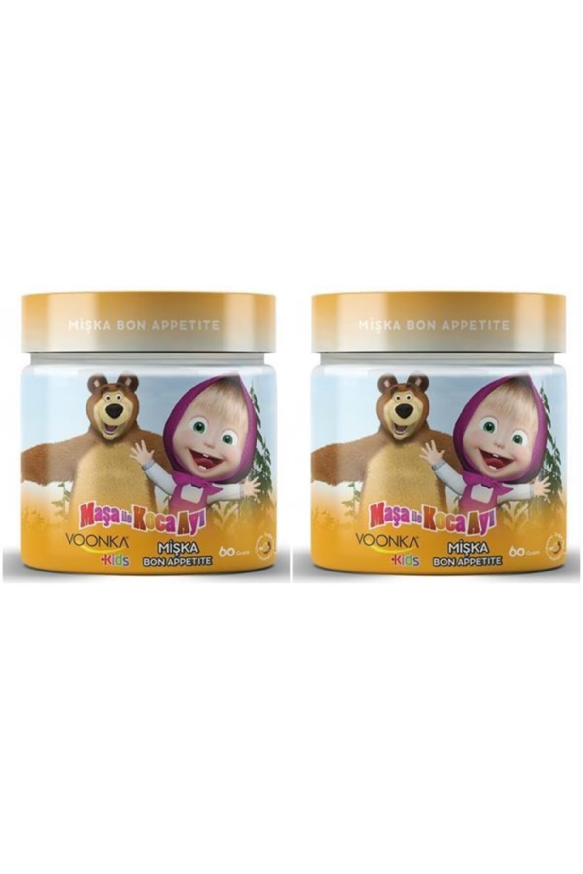 Voonka Maşa ile Koca Ayı Mişka Bon Appetite 60 gr 2 Kutu