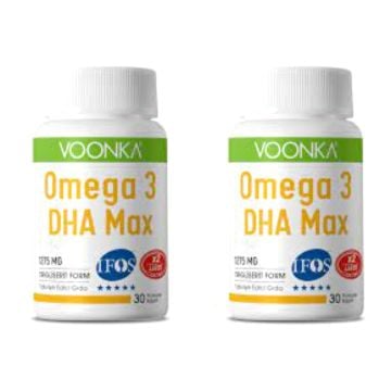 Voonka Omega-3 DHA Max 1275 mg 30 Kapsül 2 Kutu