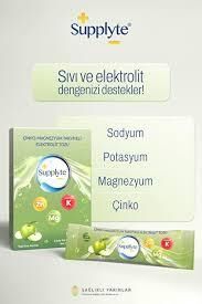 Supplyte Çinko Magnezyum Takviyeli Elektrolit Yeşil Elma Aromalı 8'li