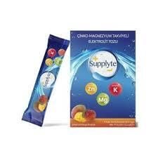 Supplyte Çinko Magnezyum Takviyeli Elektrolit Saşe Şeftali Mango Aromalı 8'li